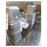 LOT, 34 PCS 1/6TH SIZE S/S INSERTS W/ 24 LIDS