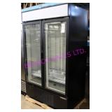 1X, NEW! HABCO FREEZER 2 GLASS DR 47.5"X78"H
