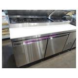 1X, 70"X32" GLACIER GPP-70 2DR COLD PORTA PREP TBL