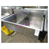 1X, 43"X25.5" 2 WELL S/S SINK