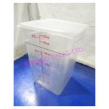 LOT, 5PC 22QT INGREDIENT MEASURE BIN W/ LIDS