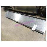 1X, 72"X12" S/S WALL SHELF W/ TICKET HOLDER