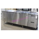 1X, 99"X28" S/S COUNTER, 3 DR. 4 DRAWER