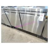 1X, 48"X31.5" GLACIER GUF-48 2DR S/S U/C FREEZER