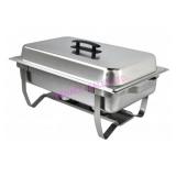 1X, USED OMCAN 8.5L S/S CHAFING DISH W/ LID