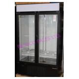 1X, NEW! HABCO FREEZER 2 GLASS DR 47.5"X78"H