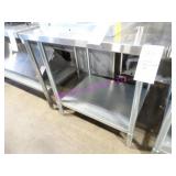 1X, 36"X30" S/S TABLE W/ UNDERSHELF