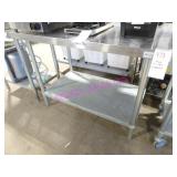 1X, 48"X30" S/S TABLE W/ UNDERSHELF