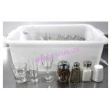 LOT, 1 BIN (54 PCS) ASST. GLASSWARE *NOTES!*