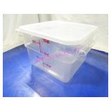 LOT, 5PC 12QT INGREDIENT MEASURE BIN W/ 2 LID