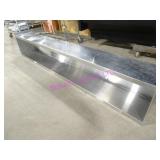 1X, 92"X12" S/S DOUBLE O.H. WALL SHELF