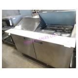 1X, 60"X36" DELFIELD 2 DR. COLD PREP TABLE NOTES!