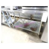 1X, 48"X30" S/S TABLE W/ UNDERSHELF