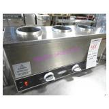 1X, OMCAN 44179 S/S T/T 3 WELL TOPPING WARMER