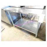 1X, 48"X30" S/S TABLE W/ UNDERSHELF