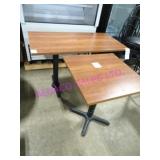 4X, ASST SIZE WOOD TOP TABLES  NOTES!!!!!