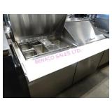 1X, 60"X37" ATOSA COLD PREP TABLE 2 DR. NOTE!