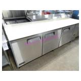 1X, 95"X33" ATOSA 3DR S/S PORTA COLD PREP TABLE