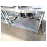 1X, 48"X30" S/S TABLE W/ UNDERSHELF