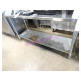 1X, 72"X24" S/S TABLE W/ MOUNT CAN OPENER & U/S
