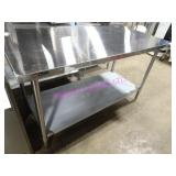 1X, 60"X30" S/S TABLE W/ UNDER SHELF