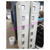 LOT, 2 PCS 6DR METAL LOCKERS