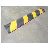 LOT, 2PCS 72"X12" RUBBER SPEED BUMPS W/ REFLECTORS