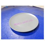 21, 21PCS 8"D GREY PLATES
