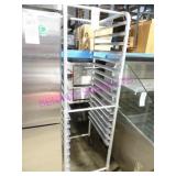 1X, 20"X26"X66"T 16 SLOT ALUM PORTA TRAY RACK