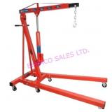 1X, GLOBAL 2 TONNE SHOP CRANE W/ CASTERS - NOTES