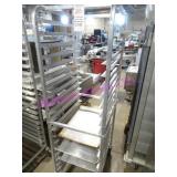 1X, 20"X26"X69"T 20 SLOT ALUM PORTA TRAY RACK NOTE