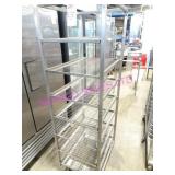 1X, 20"X26"X70"T 7 SHELF ALUM PORTA WIRE RACK