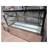 1X, 58.5"X28"X47"T SINCO 2 SHELF COLD DISPLAY CASE