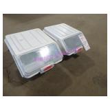 LOT, 2PCS RUBBERMAID SMALL INGREDIENT BINS