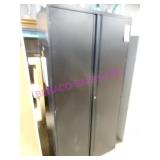 1X ,36"X72"T 4 SHELF 2DR BLACK METAL CAB