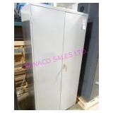 1X, 36"X72"T 2DR 6 SHELF GREY METAL CABINET