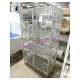 1X, 36"X18"X64" LOCK UP S/S WIRE SECURITY CAGE