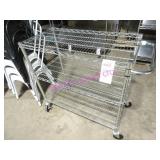1X, 36"X18"36"T 3 SHELF PORTA WIRE RACK