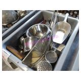 LOT, 1 BIN ASST KITCHEN SUPPLIES  NOTES!