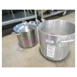 LOT, 2PC ASST SIZE STOCK POTS  NOTES!