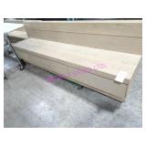 1X, 96.5"X21" WOOD BENCH W/ UNDER STORAGE