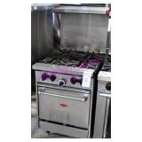 1X, SUNFIRE 4 BURNER RANGE NAT GAS 23"X33"