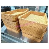 LOT, 8 PCS 23.5"X16" WICKER BASKETS