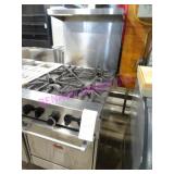 1X, NELLA SUNFIRE S/S 4 BURNER RANGE