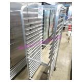 1X, 20"X26"X66"T 17 SLOT ALUM PORTA TRAY RACK