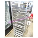 1X, 20"X26"X69"T 20 SLOT ALUM PORTA TRAY RACK