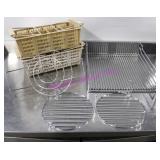 LOT, 6 PCS. ASST. RACKS + HOLDERS