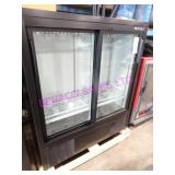 1X, 47"X54"T NEW HABCO 2 SLIDE GLASS DR COOLER