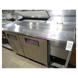 1X, 60"X32" TRUE TPP-60 S/S 2DR PORTA PREP TABLE