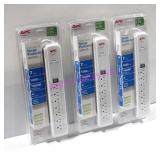 LOT, NEW! 3 PC. APC POWER SAVING SURGE PROTECTOR